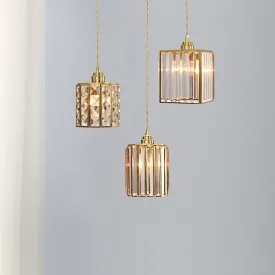 Nordic Simple Style Copper Luxury Bedside Chandelier