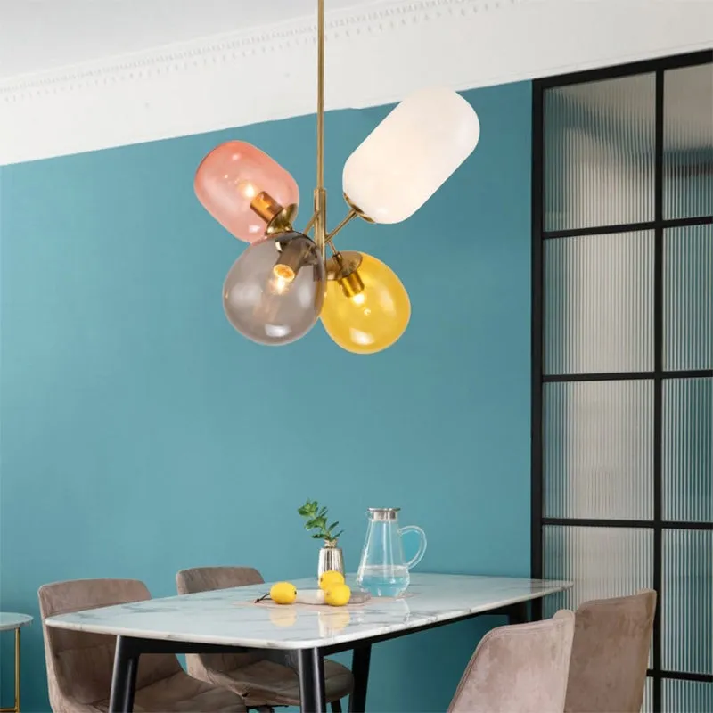 Nordic Style Glass Chandelier