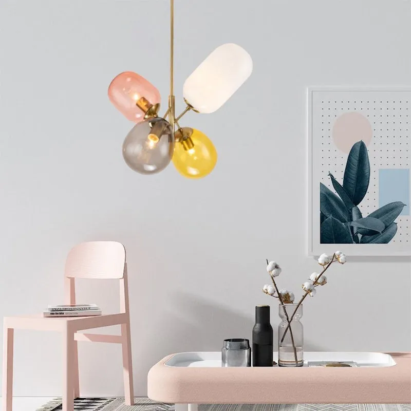 Nordic Style Glass Chandelier