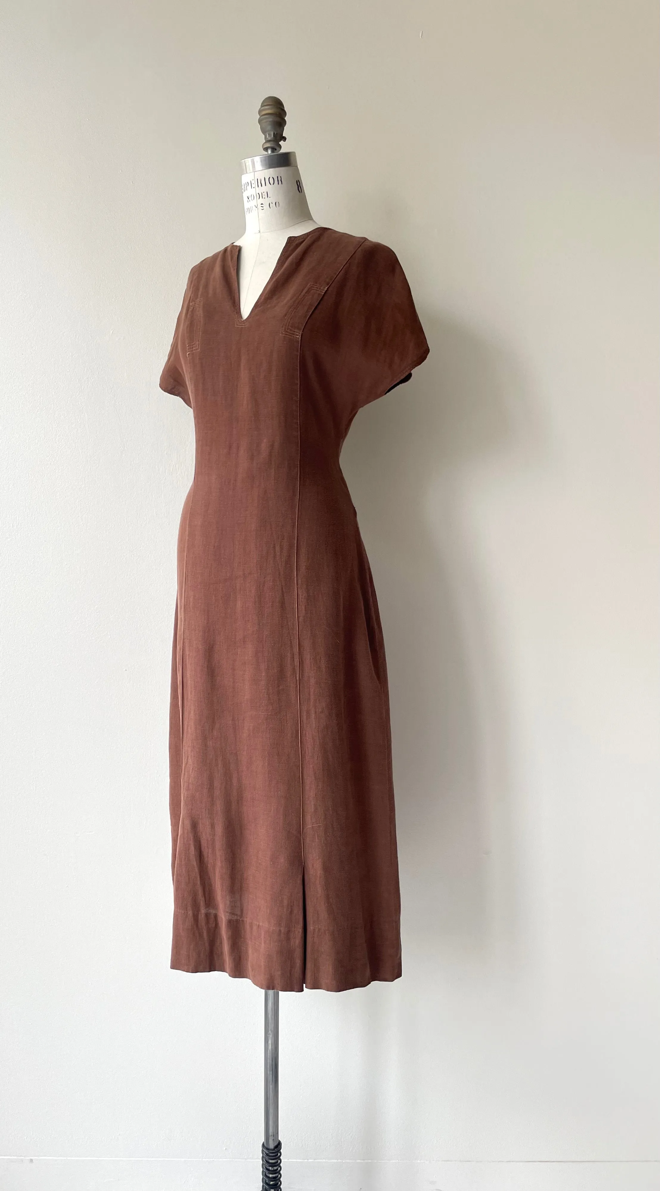 Olaya Linen Dress | 1930s
