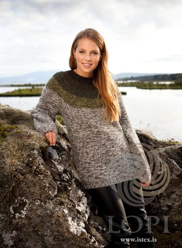 Rangur Greentone wool sweater - Knitting Kit