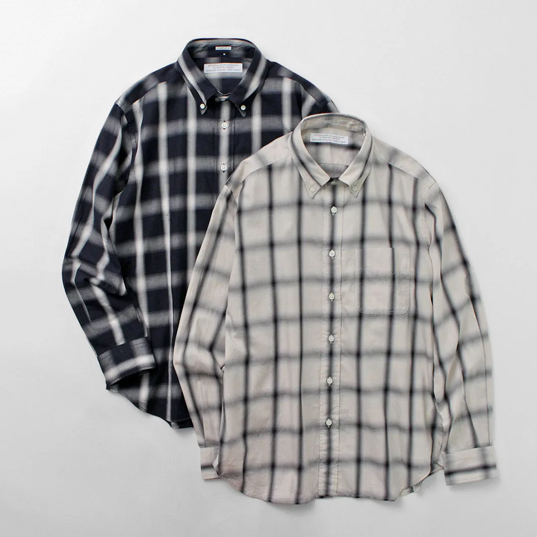 ROCOCO / Ombre Check Button Down Shirt Classic Fit