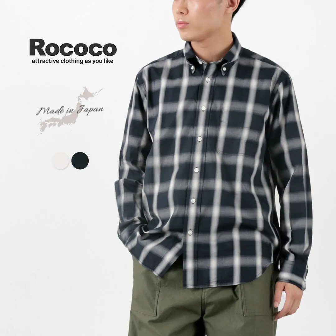 ROCOCO / Ombre Check Button Down Shirt Classic Fit