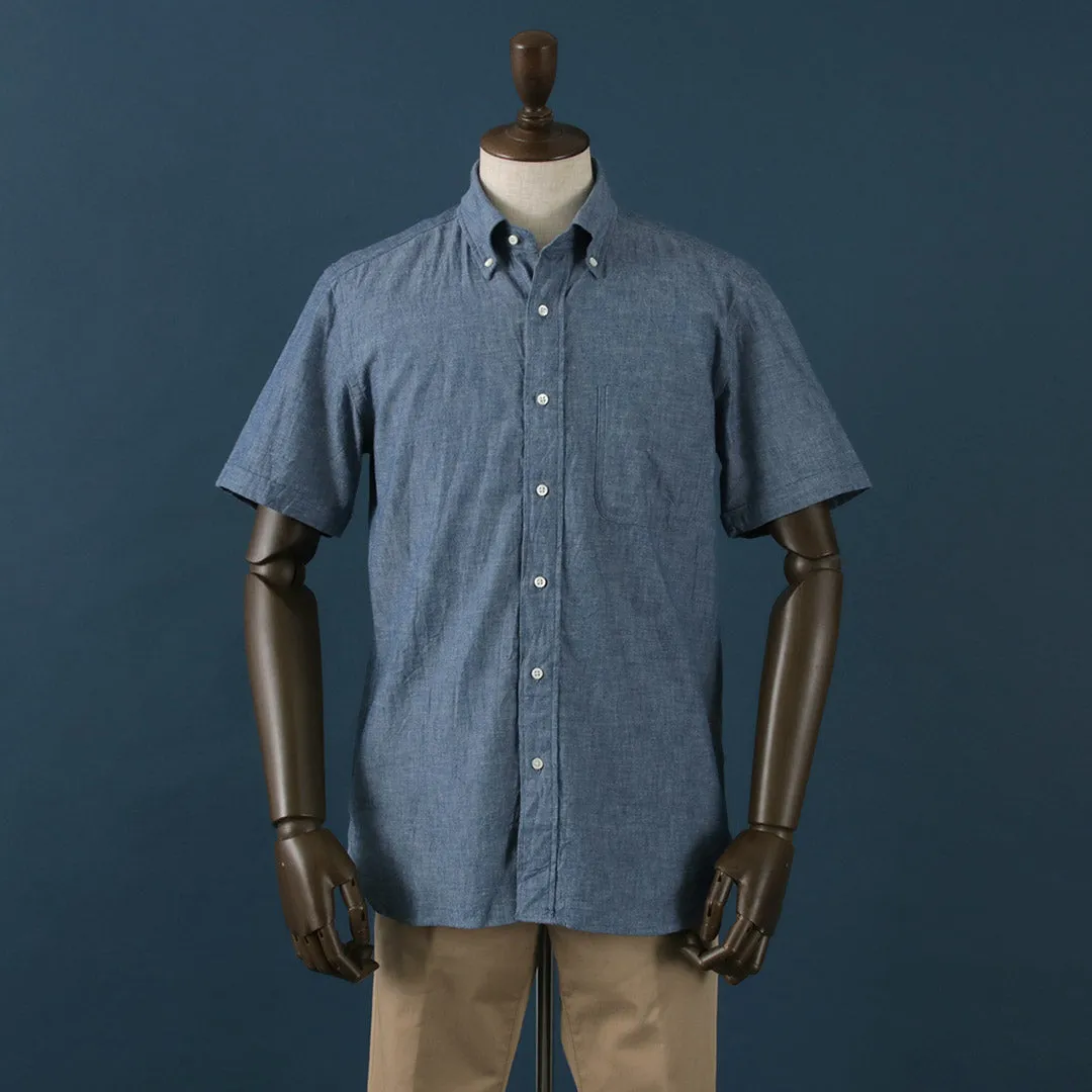 ROCOCO / Selvage Chambray S/S Button Down Shirt