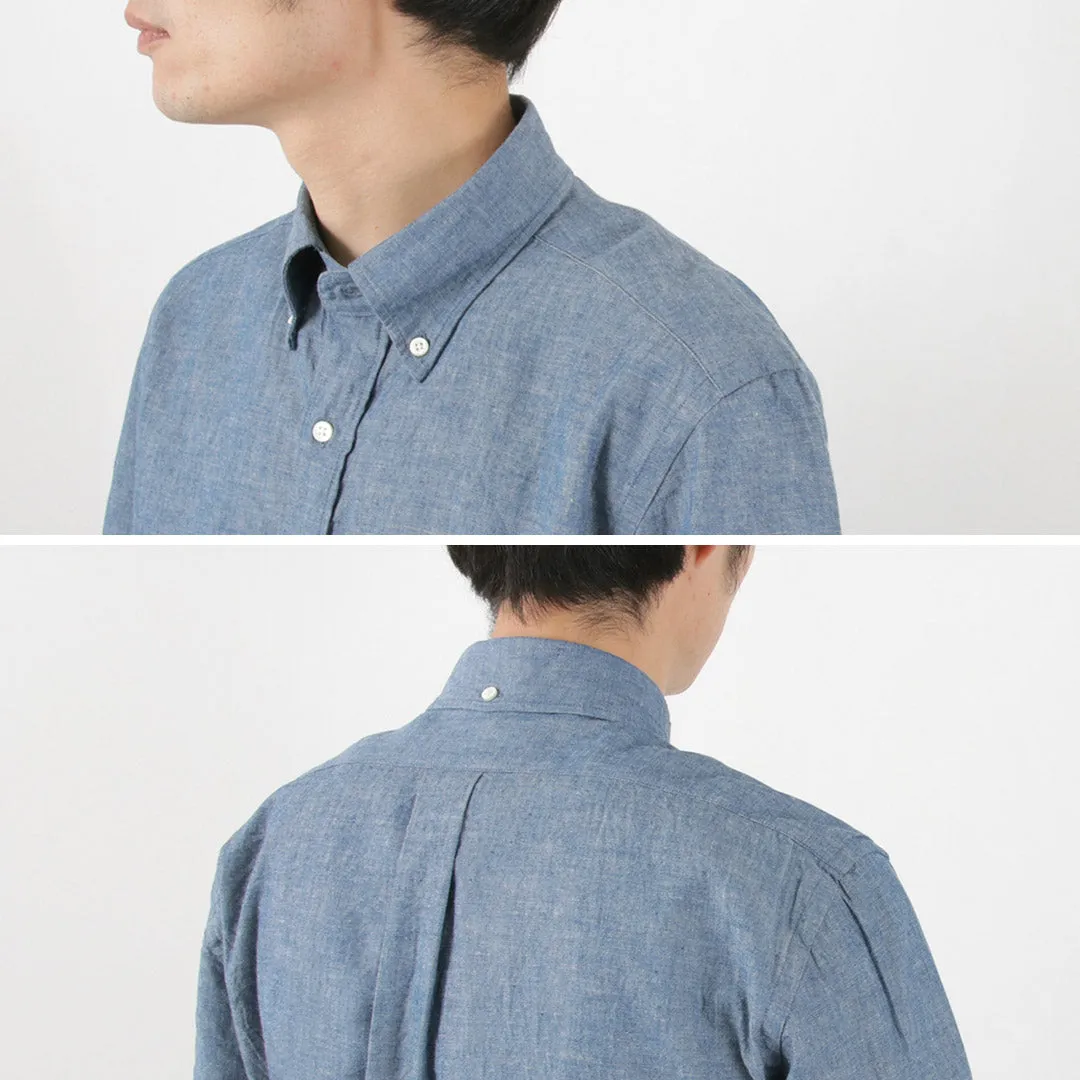 ROCOCO / Selvage Chambray S/S Button Down Shirt