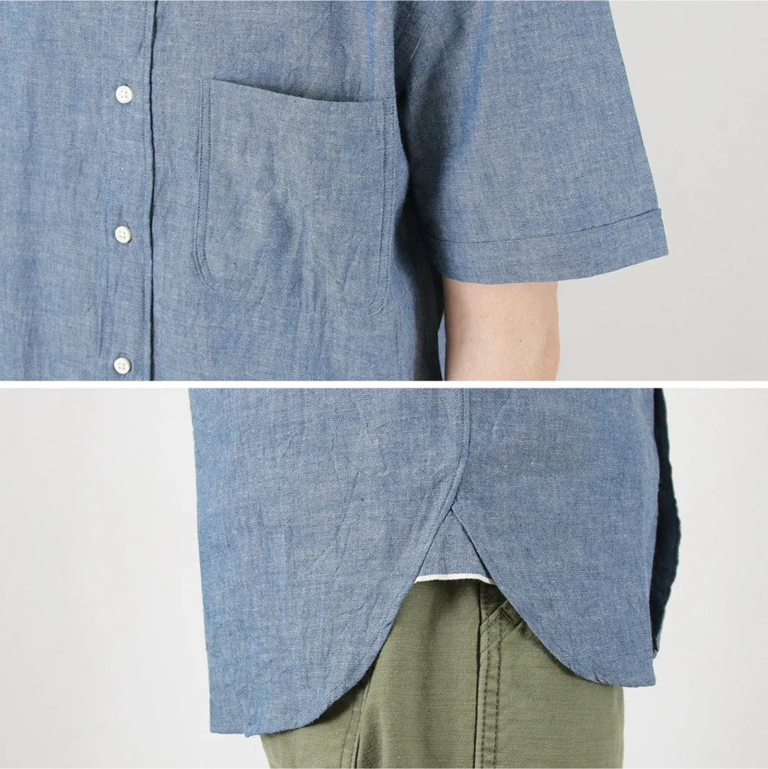 ROCOCO / Selvage Chambray S/S Button Down Shirt
