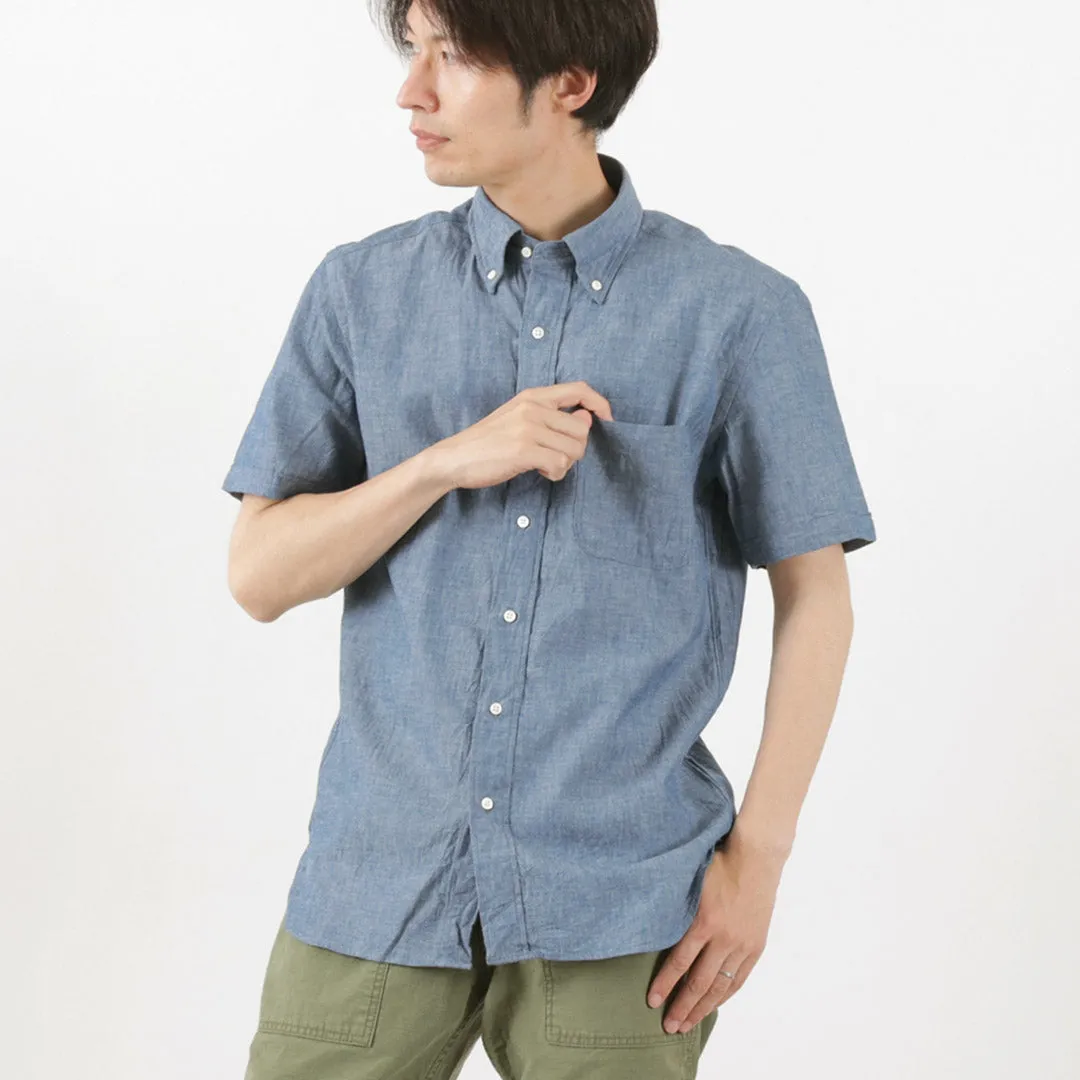 ROCOCO / Selvage Chambray S/S Button Down Shirt