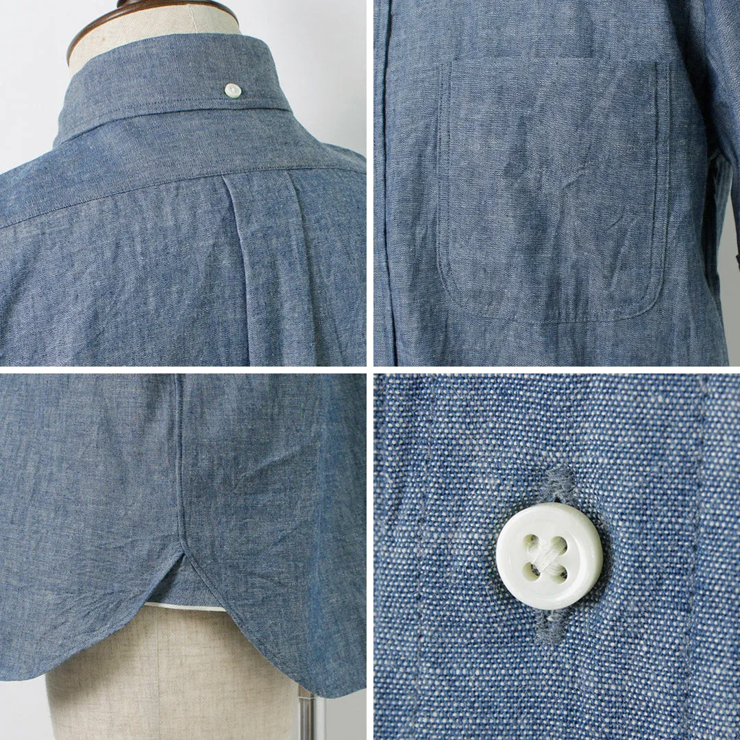 ROCOCO / Selvage Chambray S/S Button Down Shirt