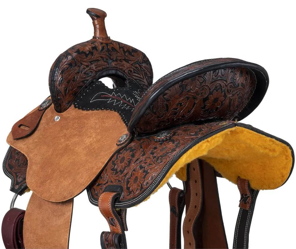 Royal King Two Tone Hawley Barrel Saddle Package
