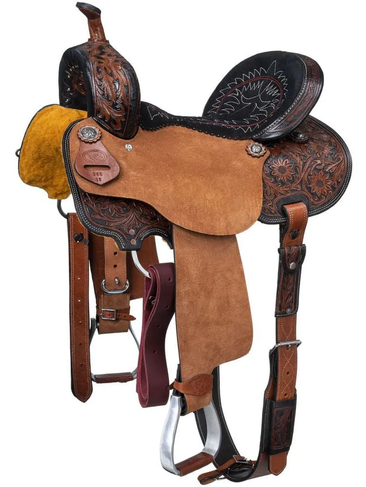 Royal King Two Tone Hawley Barrel Saddle Package