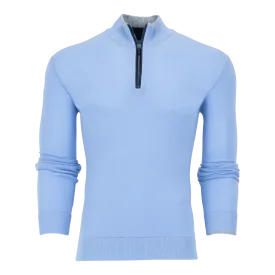 Sebonack Quarter-Zip Sweater (Delphinium)