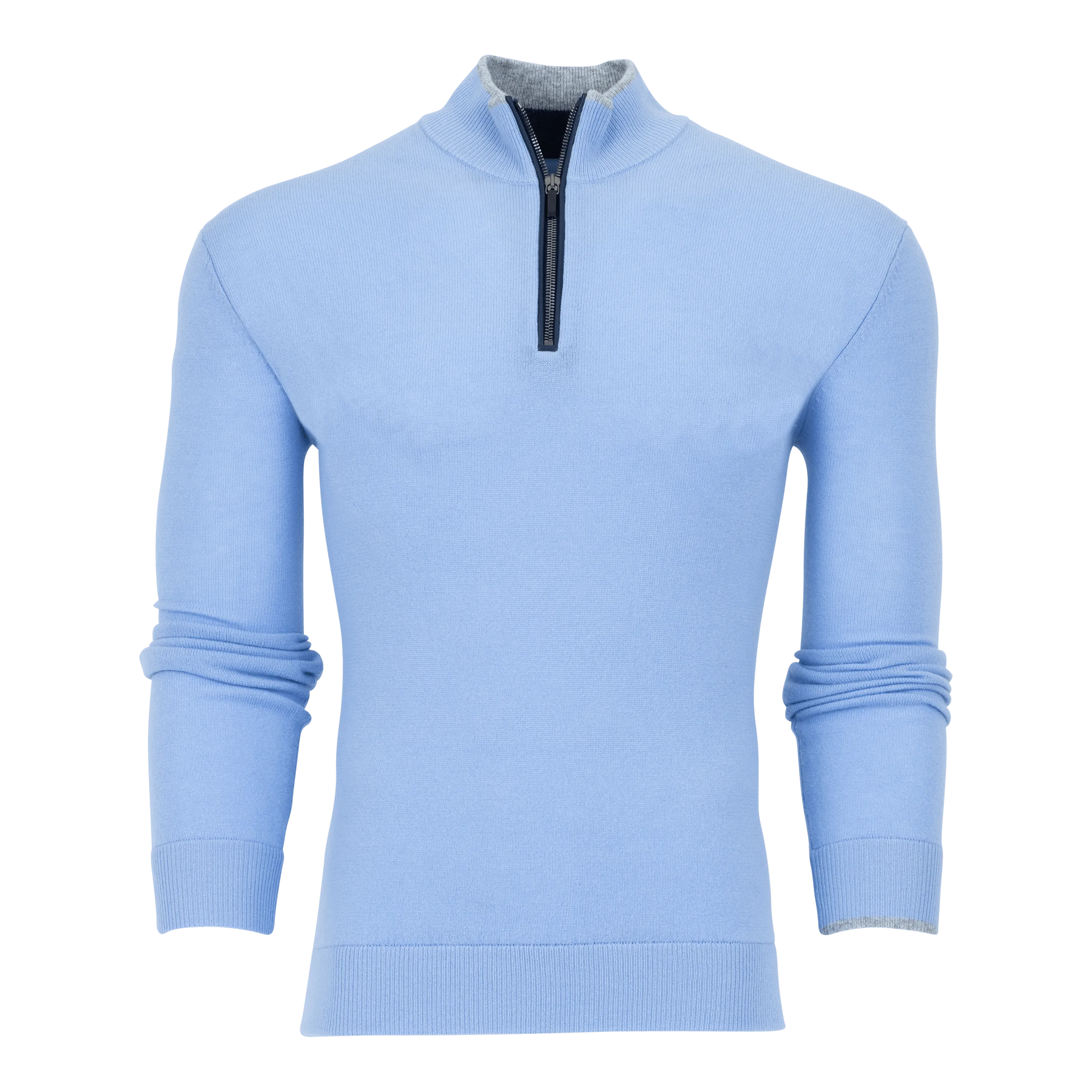 Sebonack Quarter-Zip Sweater (Delphinium)