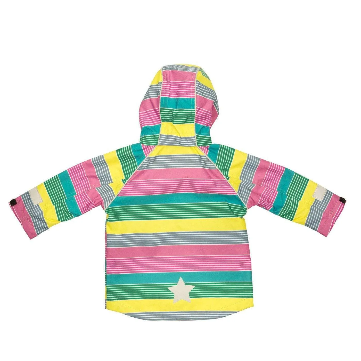 Shell Waterproof Breathable Jacket: Rainbow Stripe Pelican