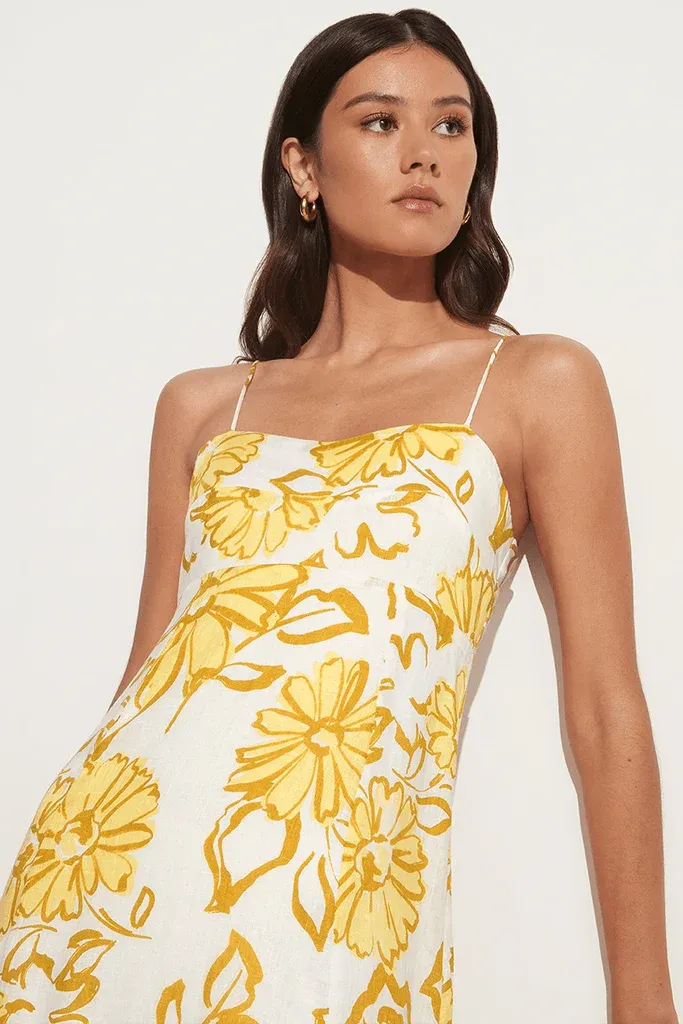 Sorso Midi Dress - Cagliari Floral Print