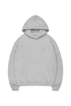 STACKS HOODIE GREY MELANGE