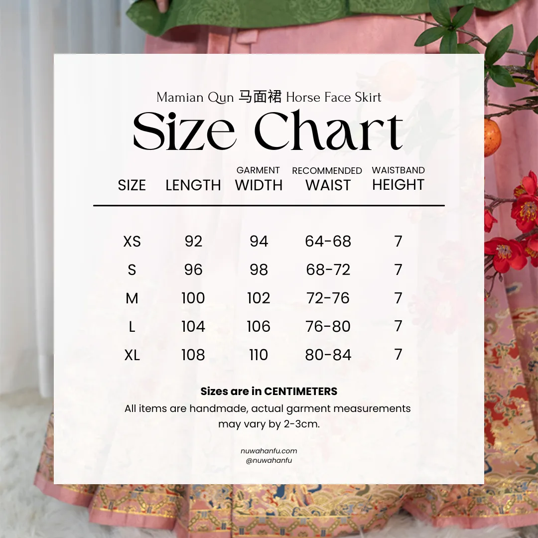 Tian Shou 添寿 Adding Longevity Ming Dynasty Mamian Skirt