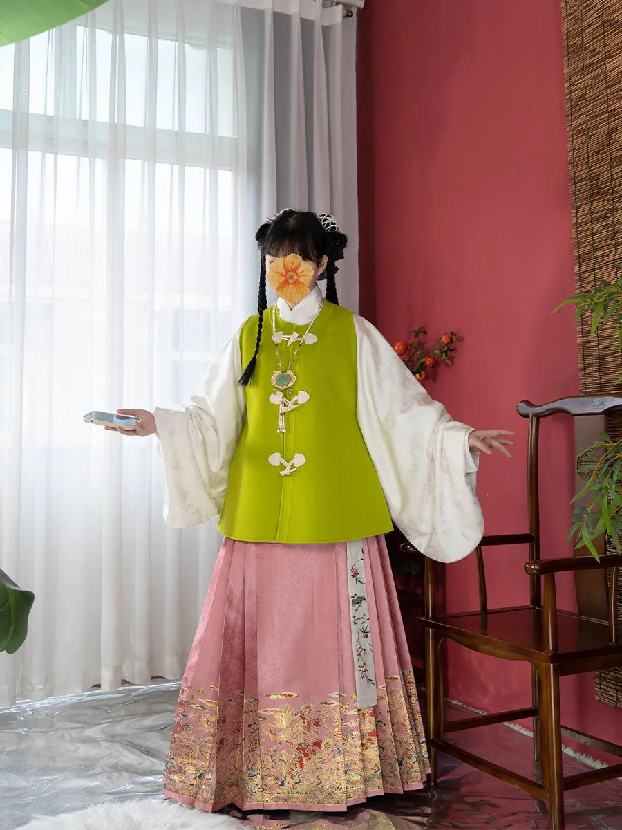 Tian Shou 添寿 Adding Longevity Ming Dynasty Mamian Skirt