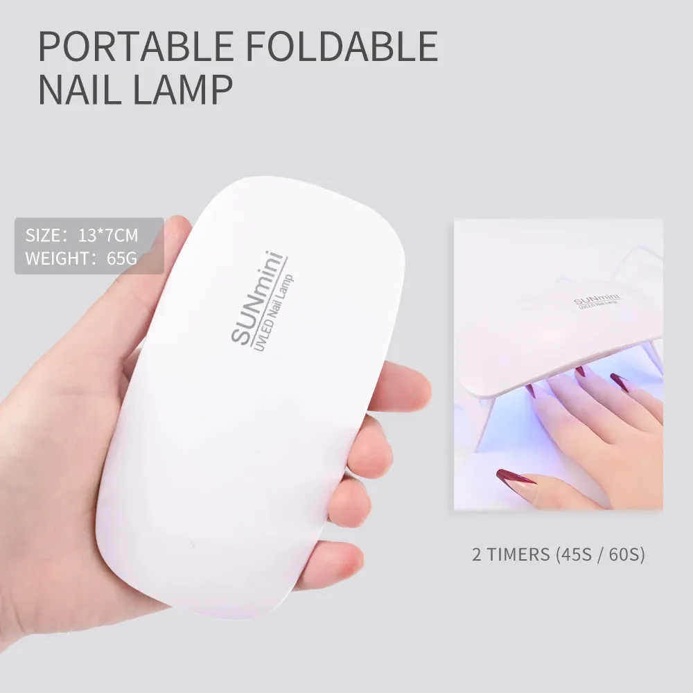 UV Nail Lamp Dryer Machine Portable USB Rechargeable UV LED Nail Quick Drying Light Handheld Manicure Lamp For Gel Varnish Tools