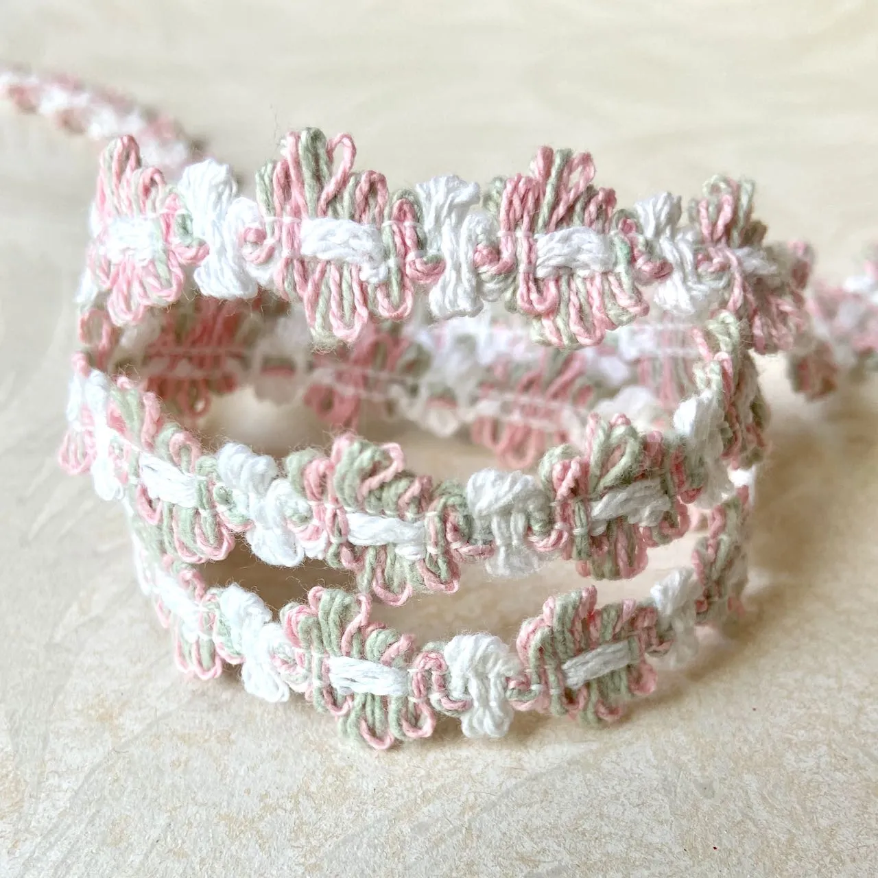 Variegated Cotton Rococo Trim - Vintage - Multiple Colorways