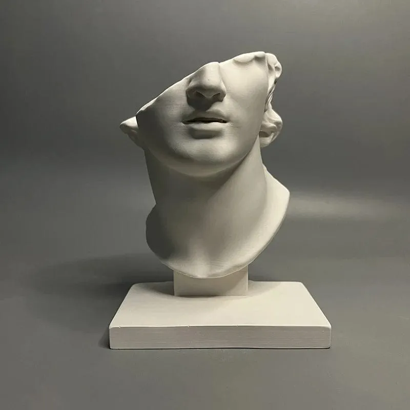 Vintage Roman Plaster Sculpture Nordic-Inspired Figurine