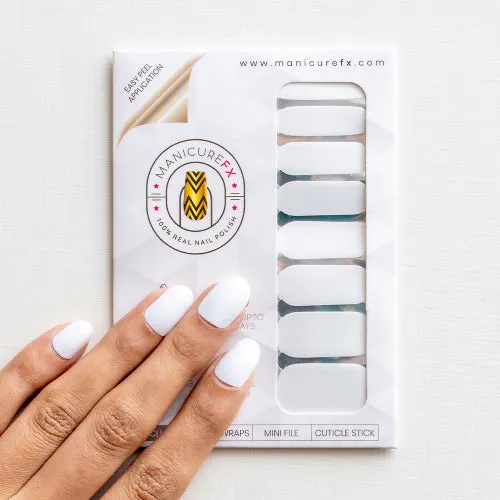 White Color Nails - Lonsdaleite Dıamond - Nail Wraps (Standard)