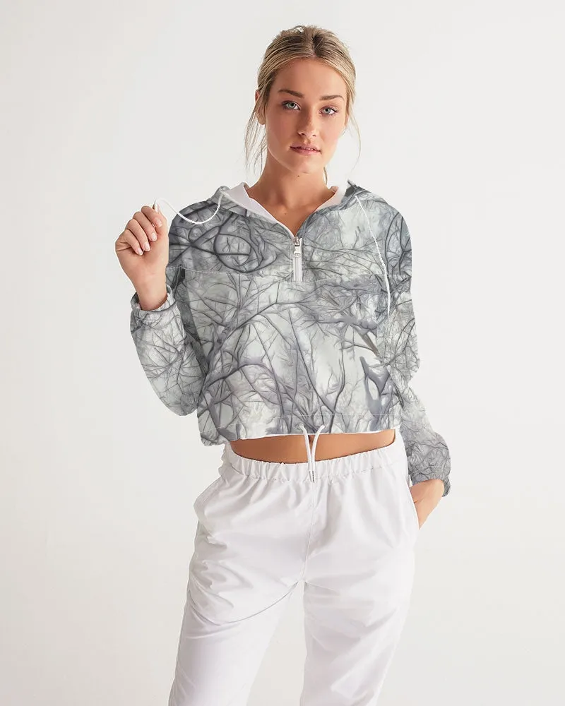 Winter's Silence Women's Cropped Windbreaker
