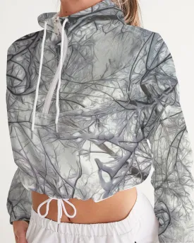 Winter's Silence Women's Cropped Windbreaker