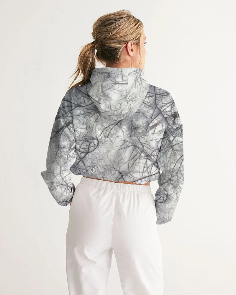 Winter's Silence Women's Cropped Windbreaker