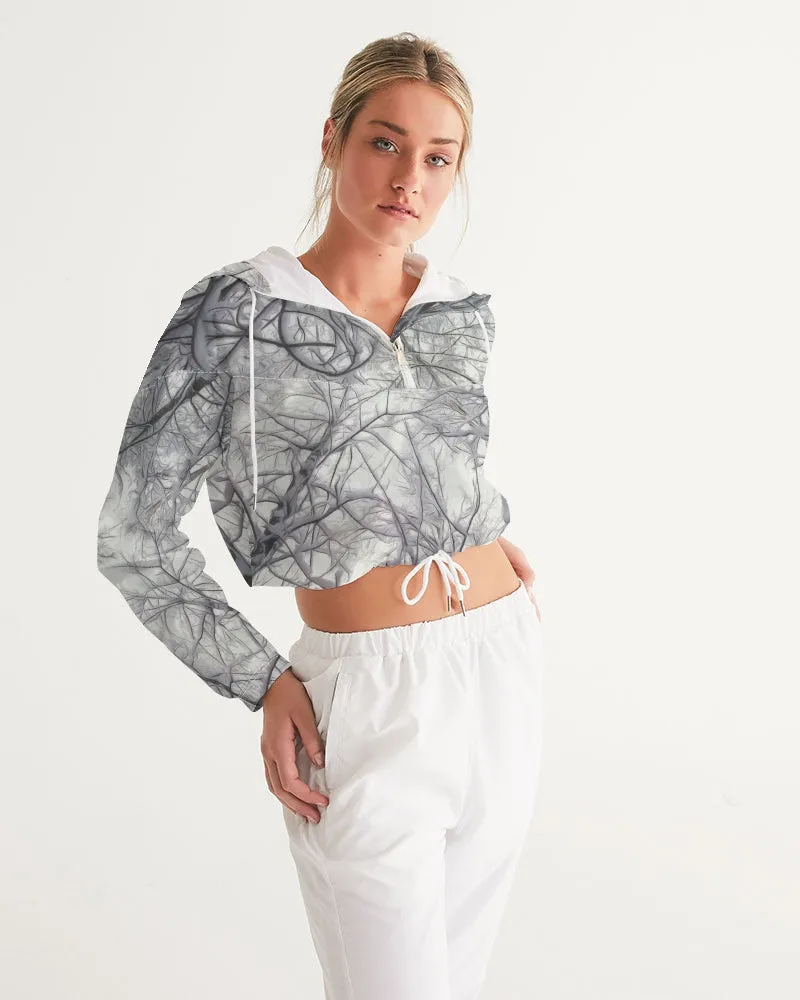 Winter's Silence Women's Cropped Windbreaker