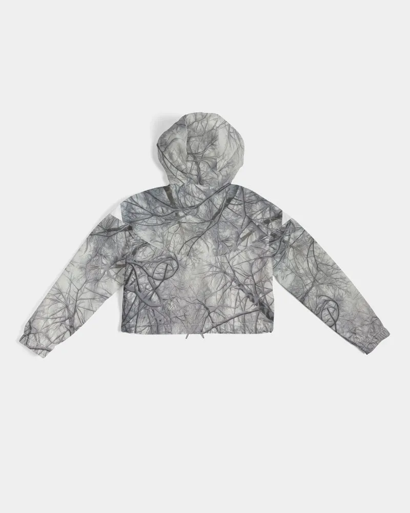 Winter's Silence Women's Cropped Windbreaker