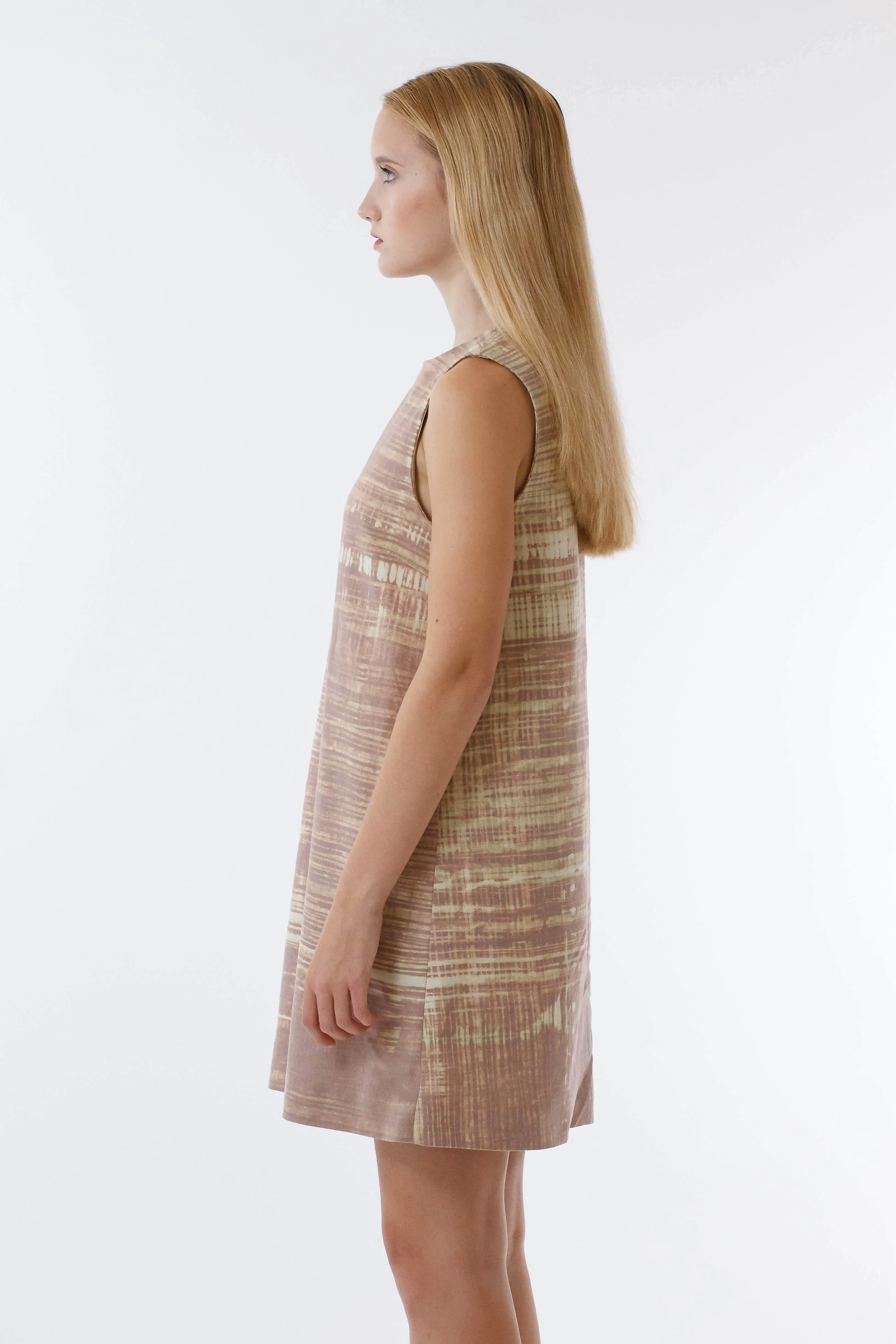 Womens Bleach Printed Shift Dress