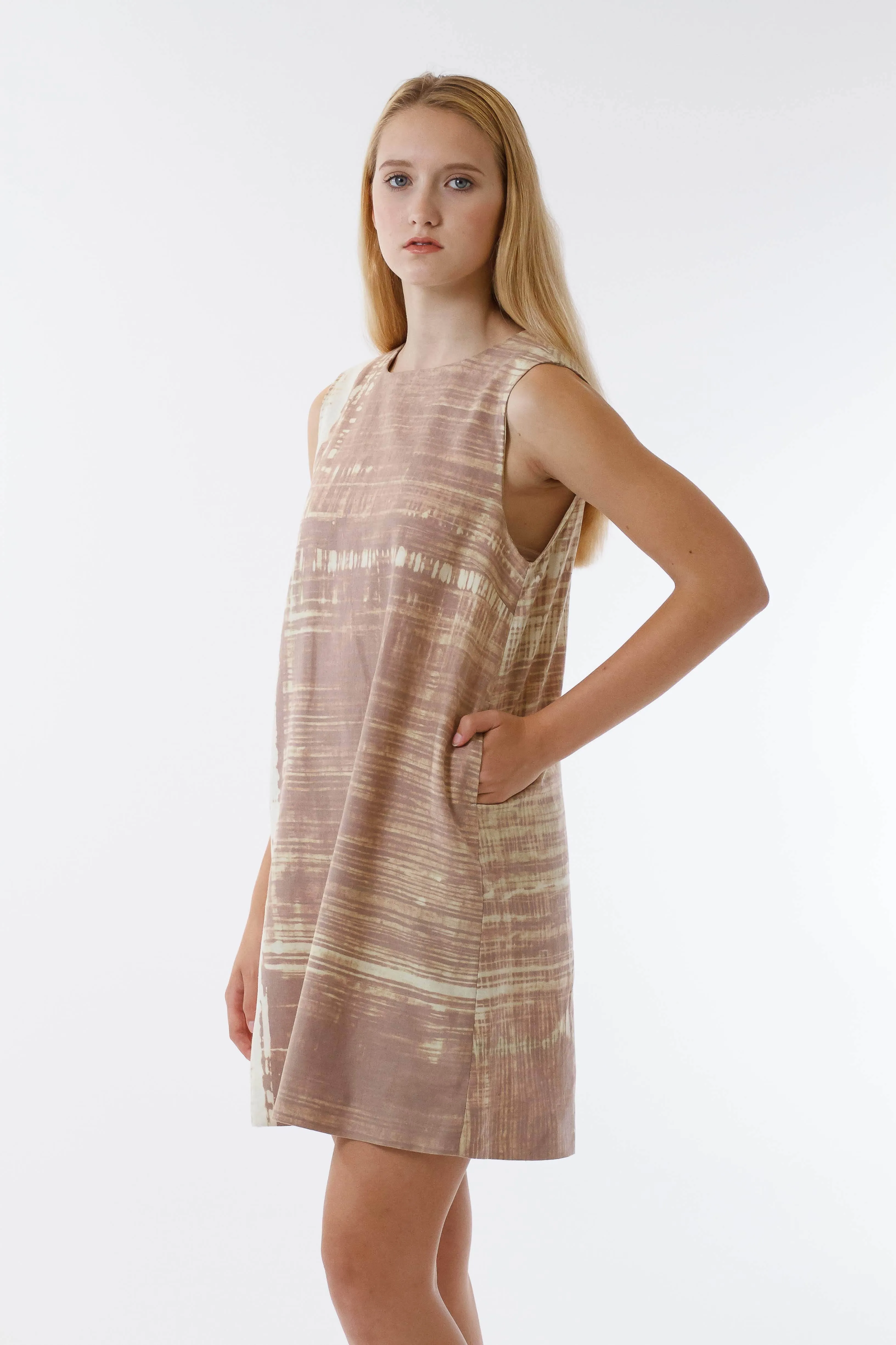 Womens Bleach Printed Shift Dress