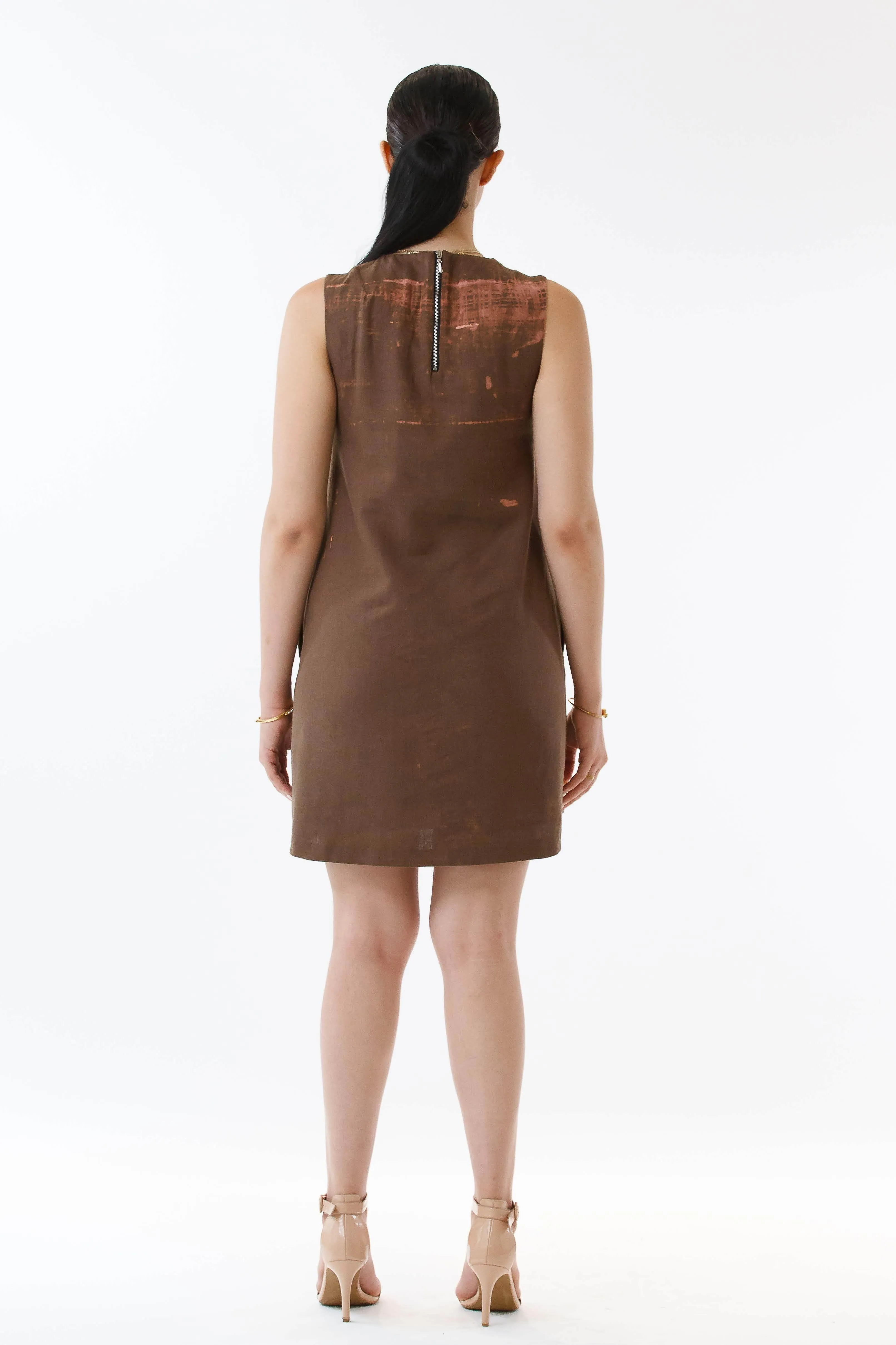 Womens Bleach Printed Shift Dress