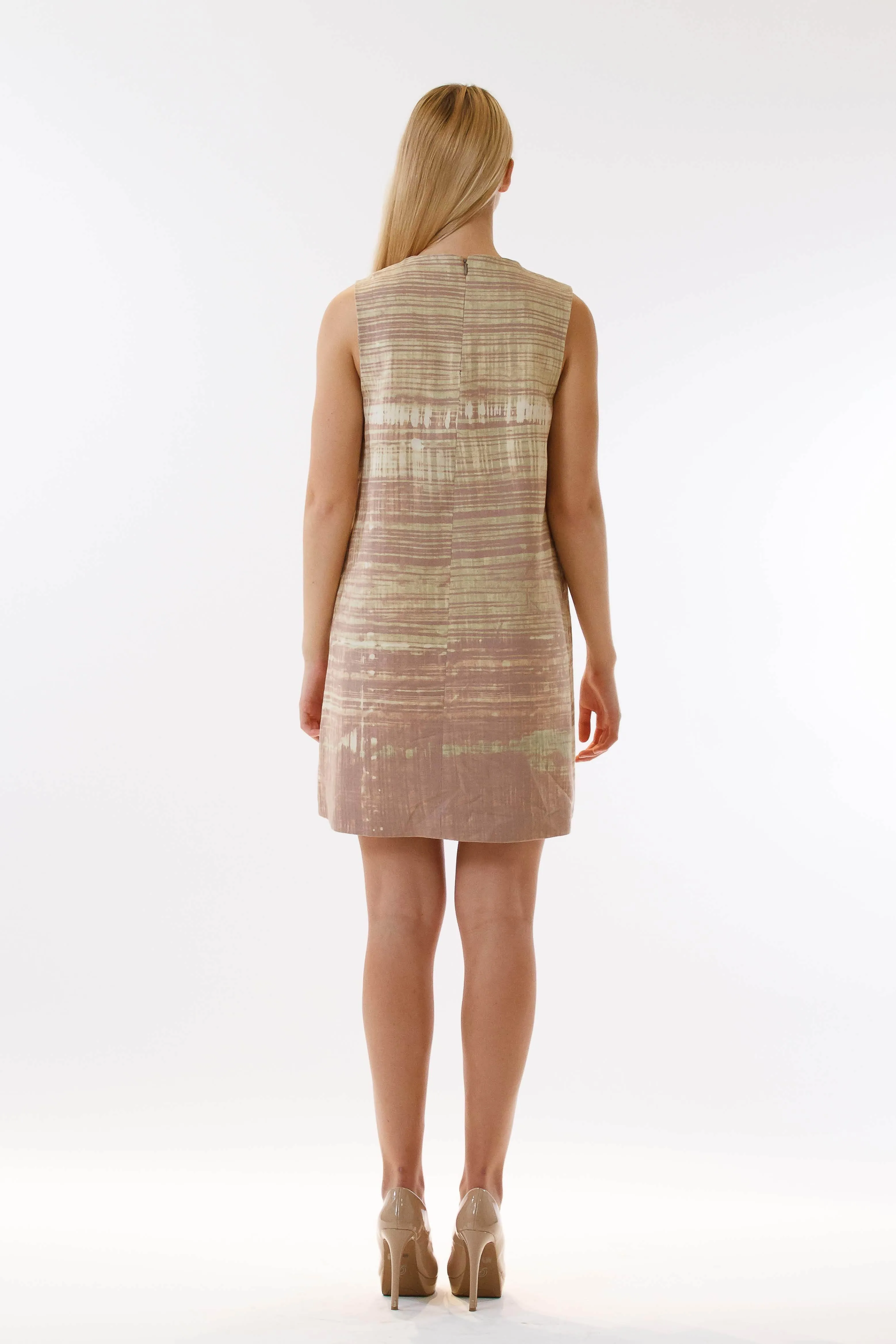 Womens Bleach Printed Shift Dress