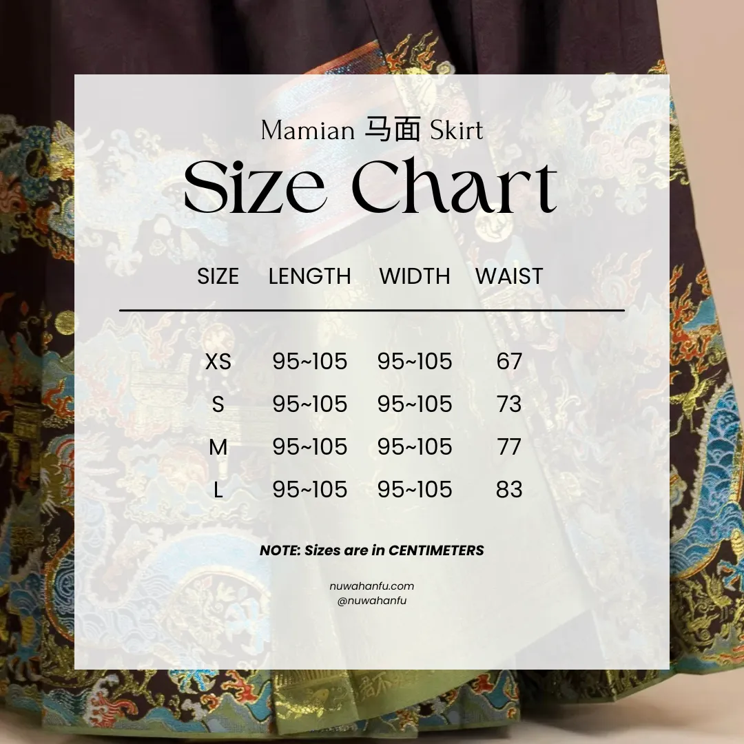 Yangtze River Dragon 长江黄河龙 Ming Dynasty Mamian Skirt
