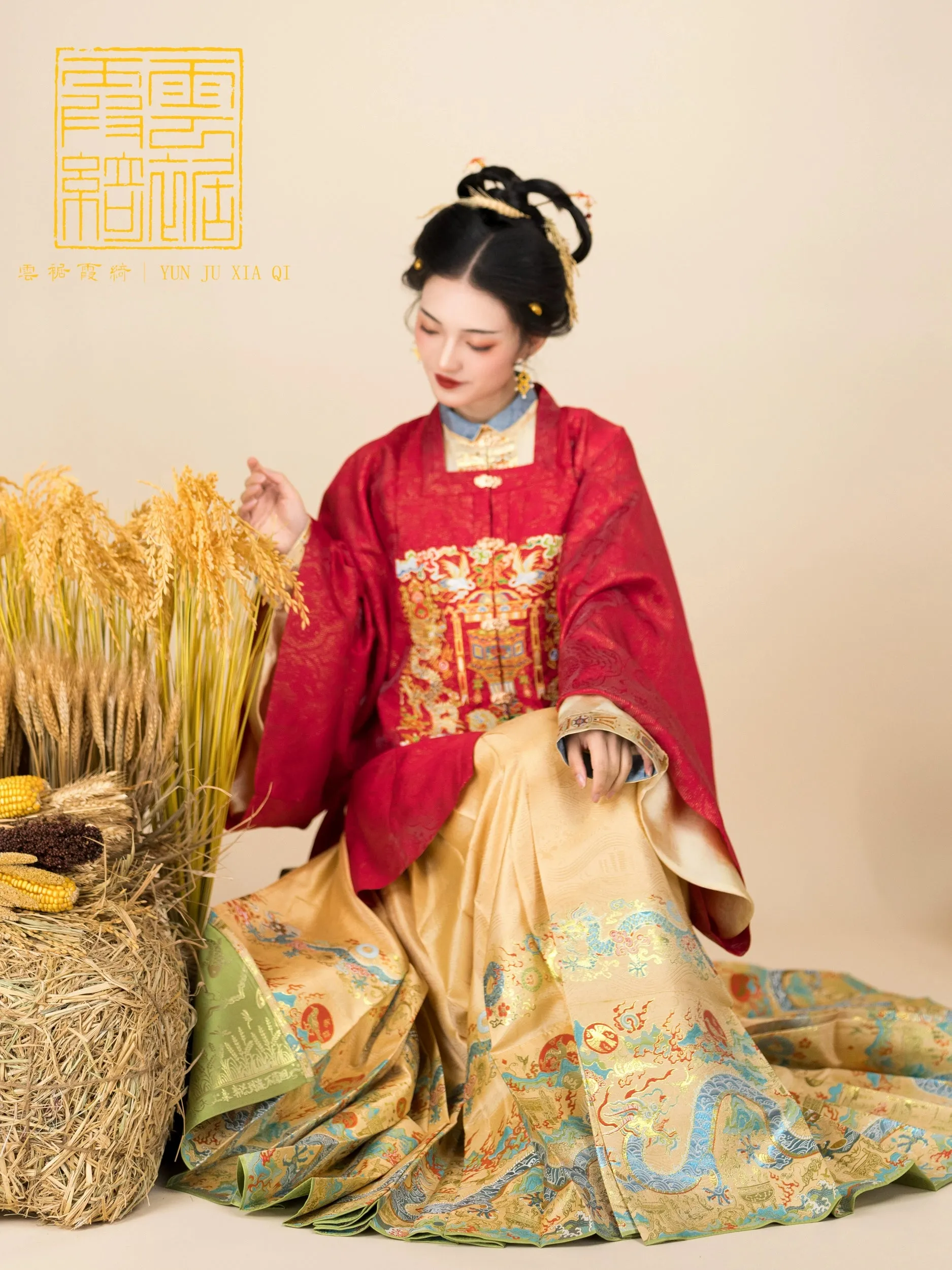 Yangtze River Dragon 长江黄河龙 Ming Dynasty Mamian Skirt
